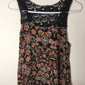 Cure tank top. First photo is the front of tank top.